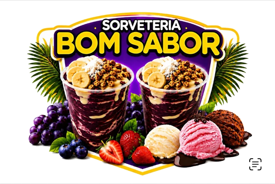 Logomarca Sorveteria Bom Sabor